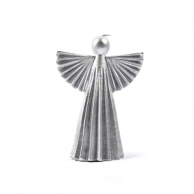 Свічка-ангел сріблястого кольору Maison - фото