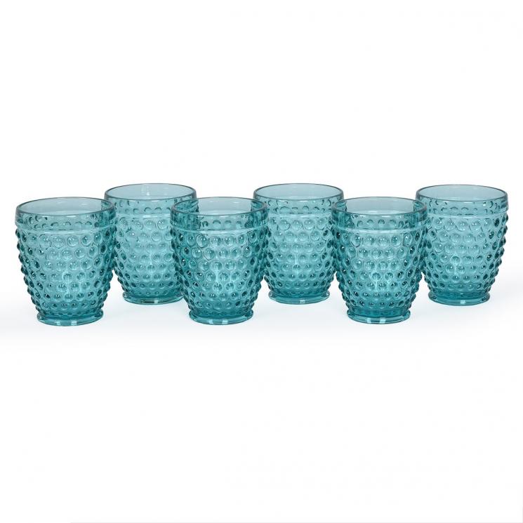 Набір склянок для води бірюзових Ibiza Maison 6 шт. - фото