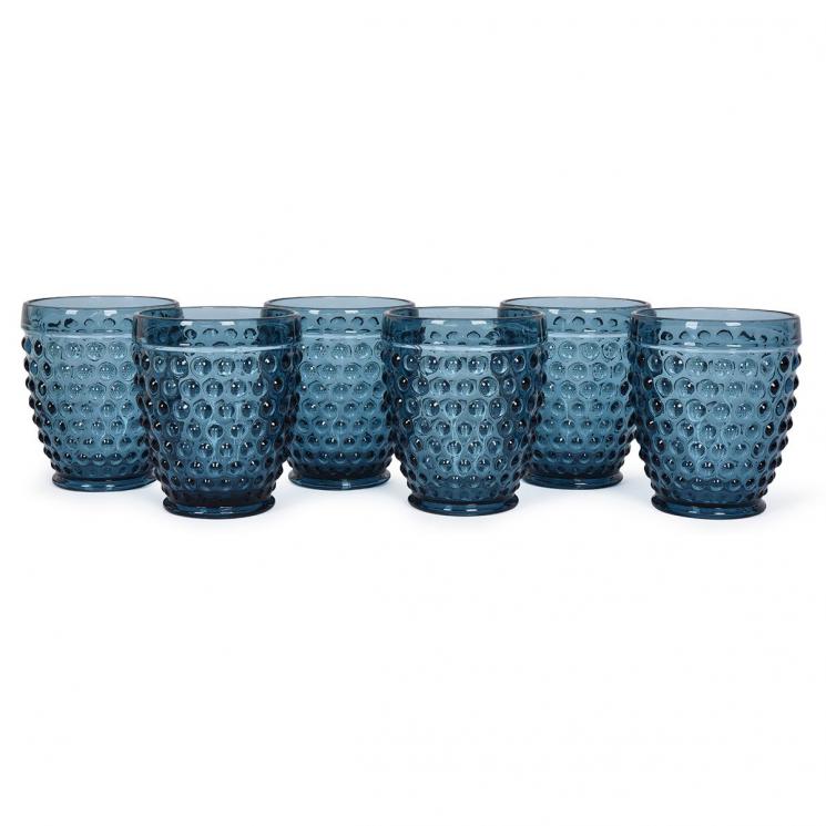 Набір блакитних склянок для води Ibiza Maison 6 шт. - фото