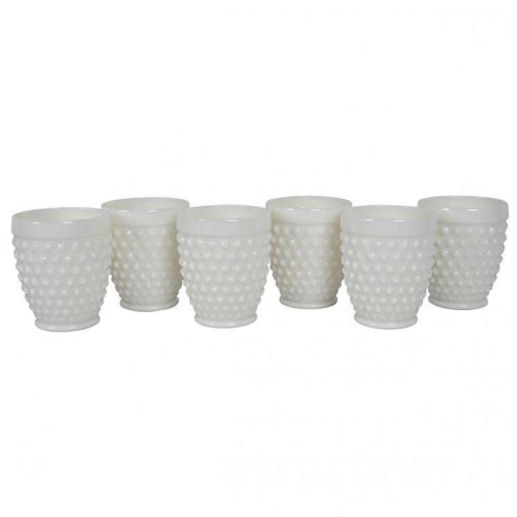Набір склянок білих непрозорих для води Ibiza Maison 6 шт. - фото