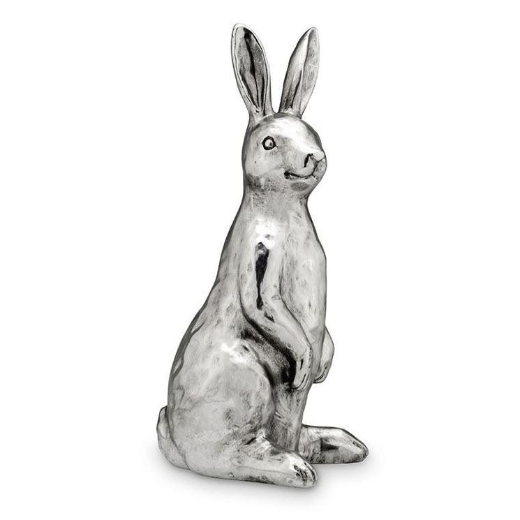 Великодній декор срібного кольору "Кролик" H. B. Kollektion - фото