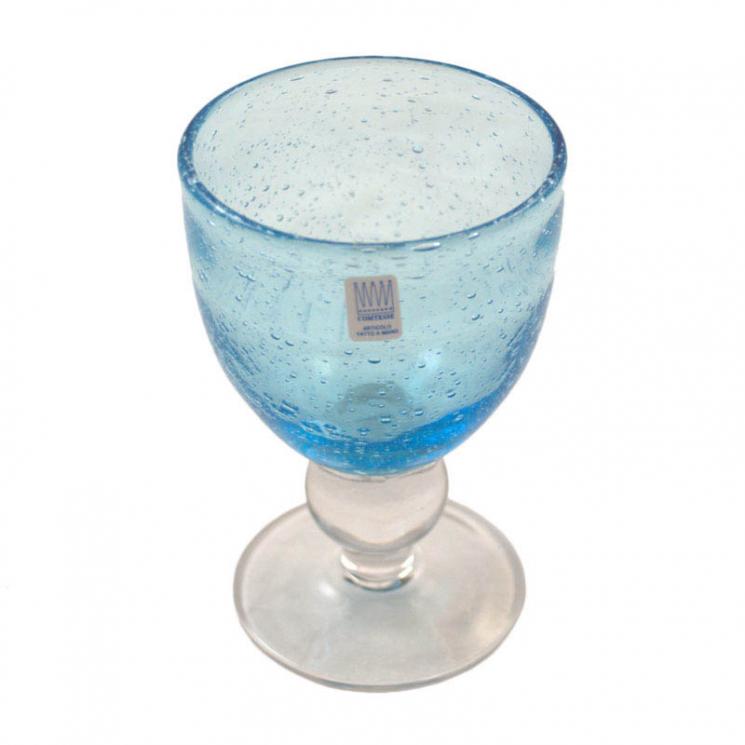 Набір із 6-ти бокалів для вина зі скла з бульбашками повітря Matisse Comtesse Milano - фото