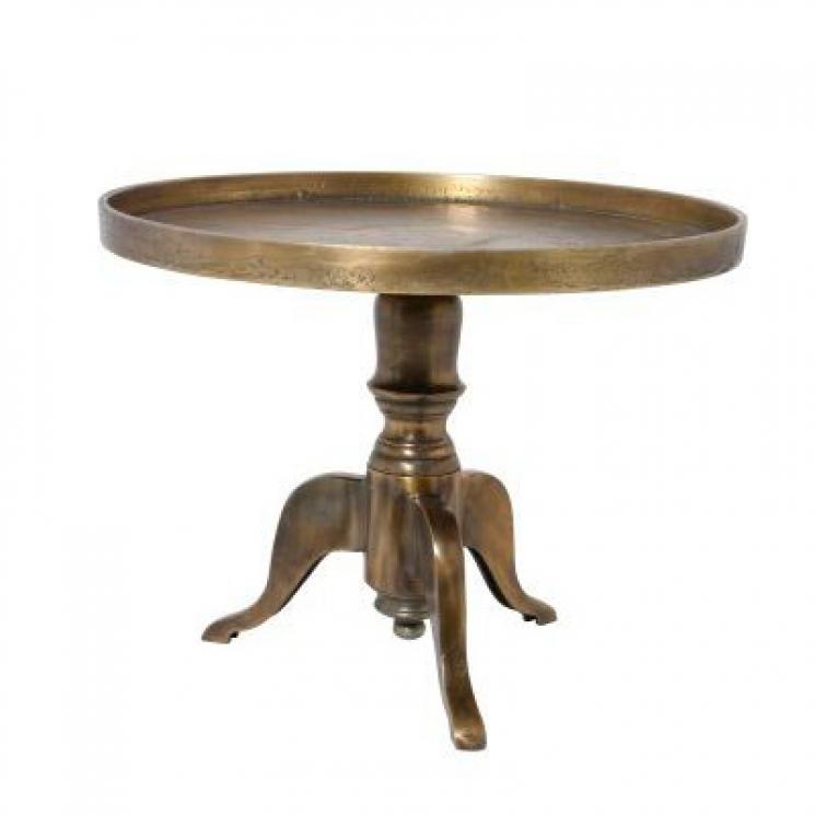 Низький столик із латуні бронзового кольору Light and Living - фото