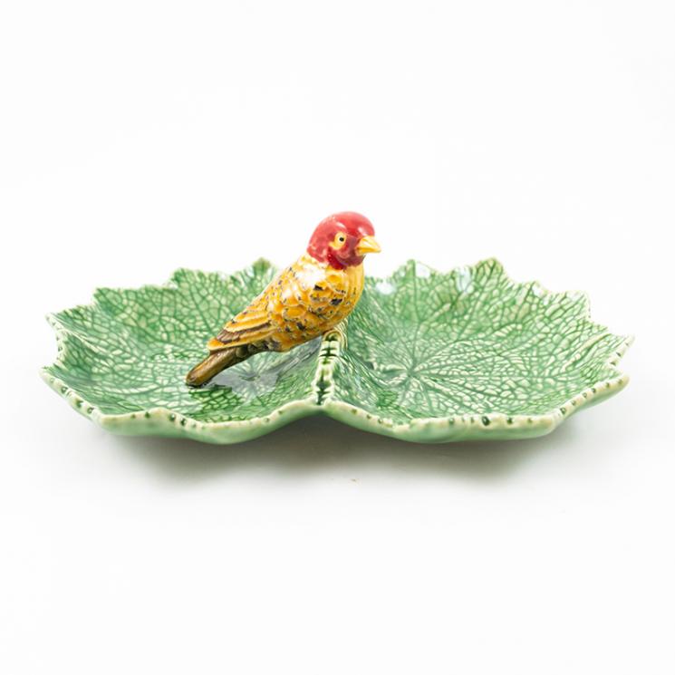 Менажниця подвійна з декором у вигляді птаха "Виноградний листок" Bordallo - фото