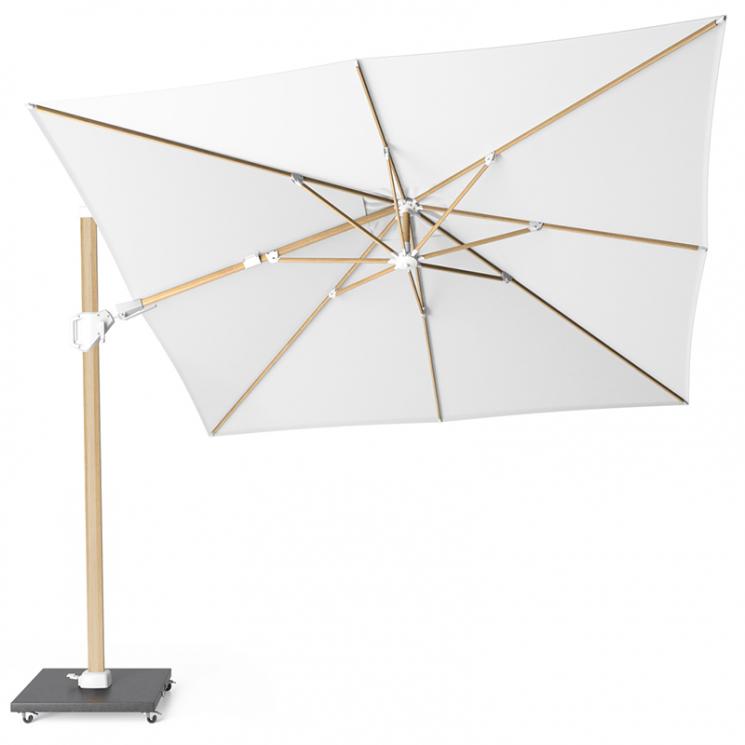 Біла сонцезахисна парасоля для саду Challenger T2 з обертанням на 360° Platinum - фото