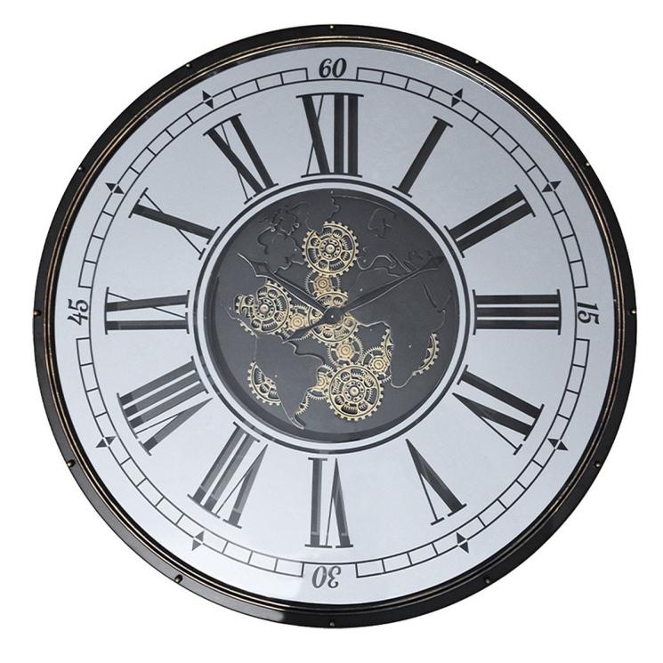 Настінний металевий годинник з дзеркалом CadrAven - фото