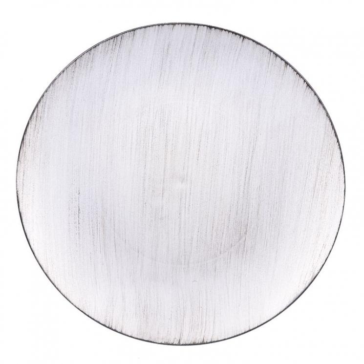 Тарілка підставна срібного кольору Bastide - фото