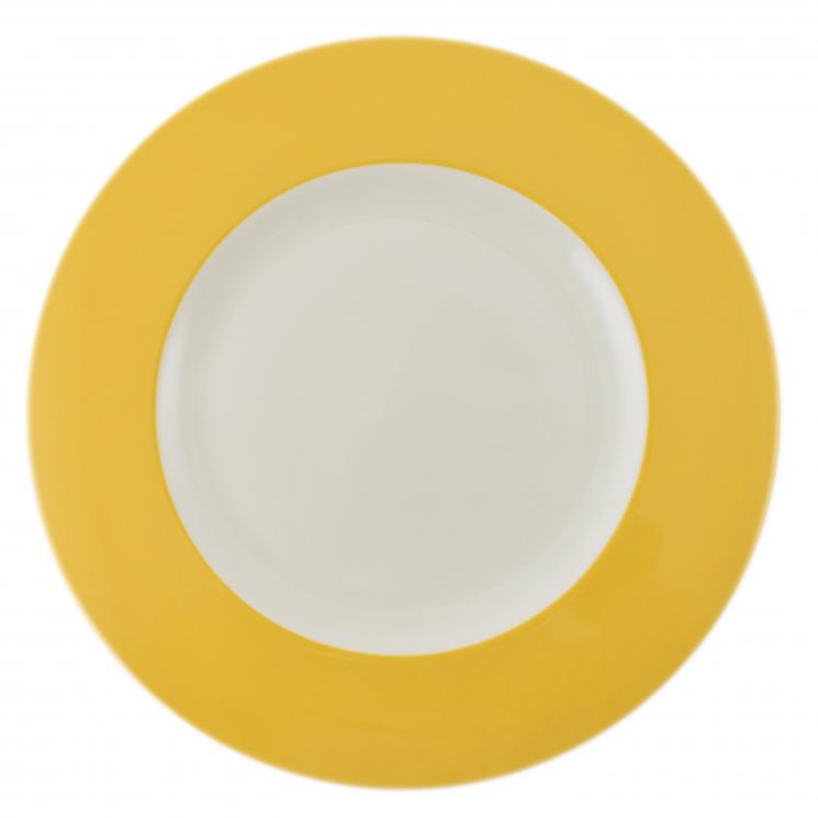 Набір із 6-ти тарілок жовто-білих. Livellara - фото