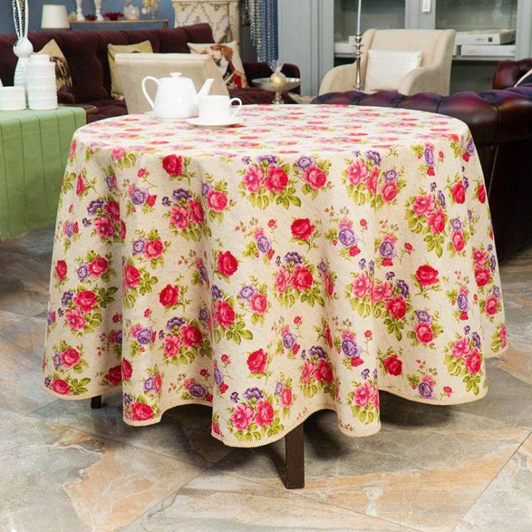 Гобеленовий текстиль для кухні з квітковим малюнком "Ніжні троянди" Villa Grazia - фото