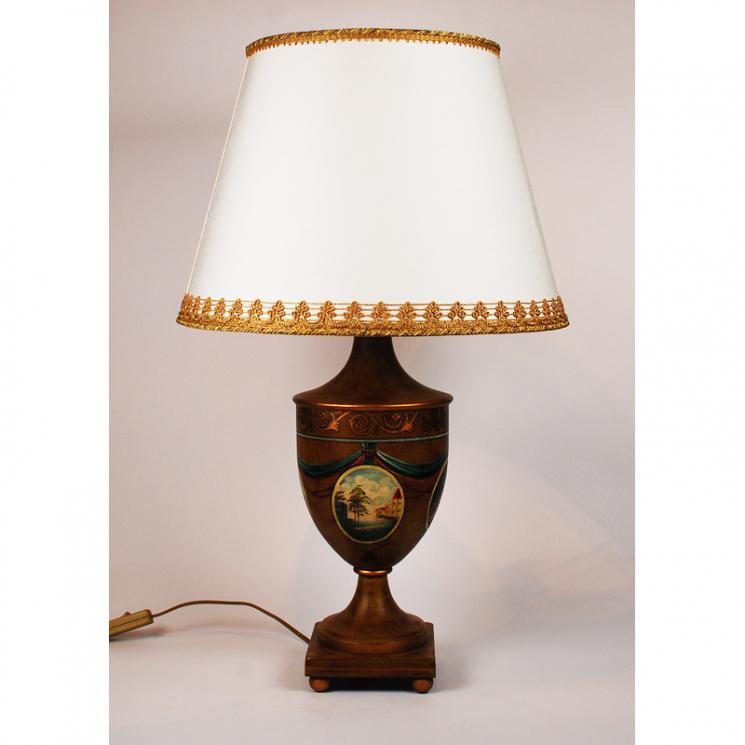 Настільна лампа мідного кольору Leone Aliotti - фото