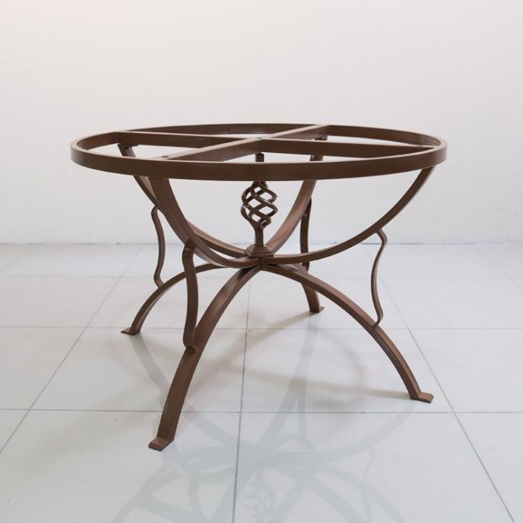 Металева коричнева база для круглого столу, діаметр 110 см Villa Grazia - фото