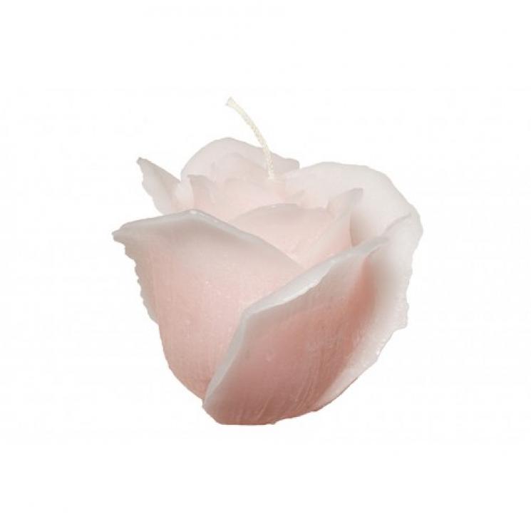 Свічка-троянда рожева Light and Living - фото