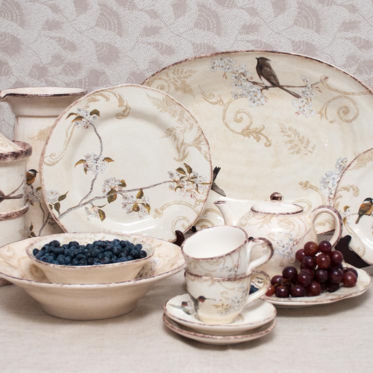Колекція посуду з пташками "Шопен" Bizzirri - фото