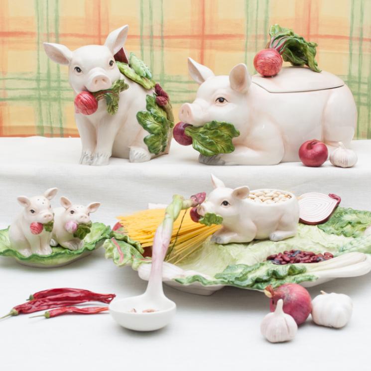 Керамічний посуд "Свинки", Італія Fitz and Floyd - фото