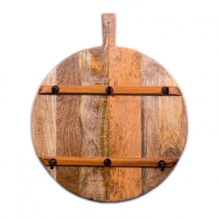 Дерев'яна вішалка для кухні у формі обробної дошки Mastercraft - фото
