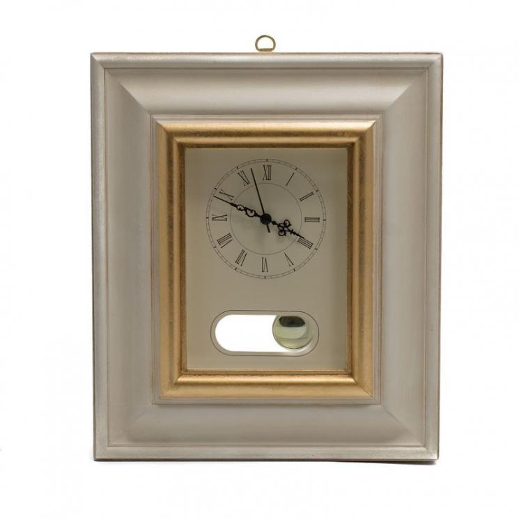 Настінний годинник з маятником у дерев'яній рамі Decor Toscana - фото