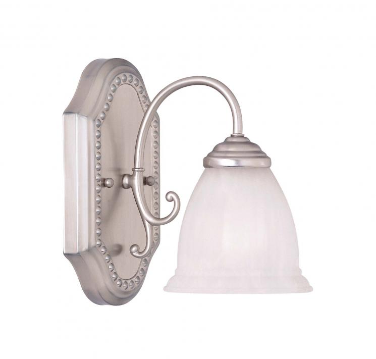 Декорований світильник для ванної сірого кольору Spirit 1 - фото