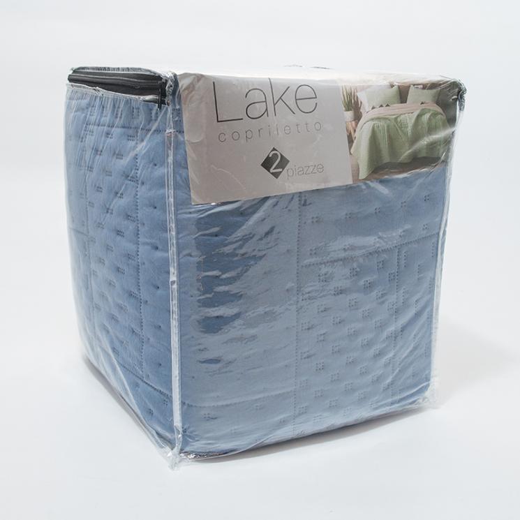 Покривало Centrotex Lake Cube Quilt 260×260 см синє - фото