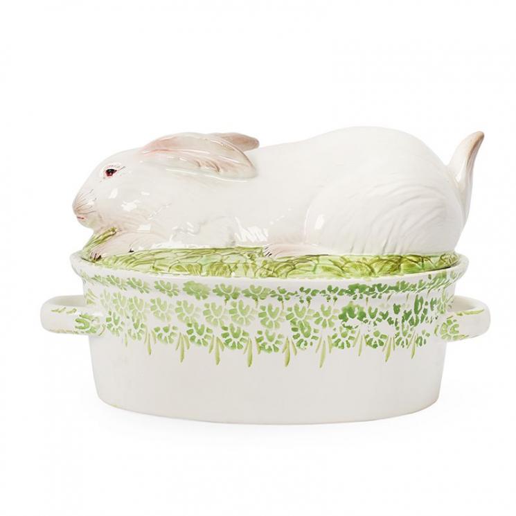 Супниця керамічна на великодню тематику "Кролик" Ceramiche Bravo - фото
