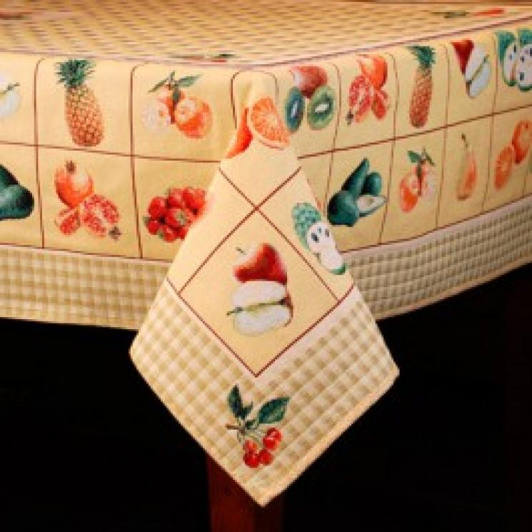 Гобеленовий текстиль для кухні "Фруктова абетка" Emilia Arredamento - фото