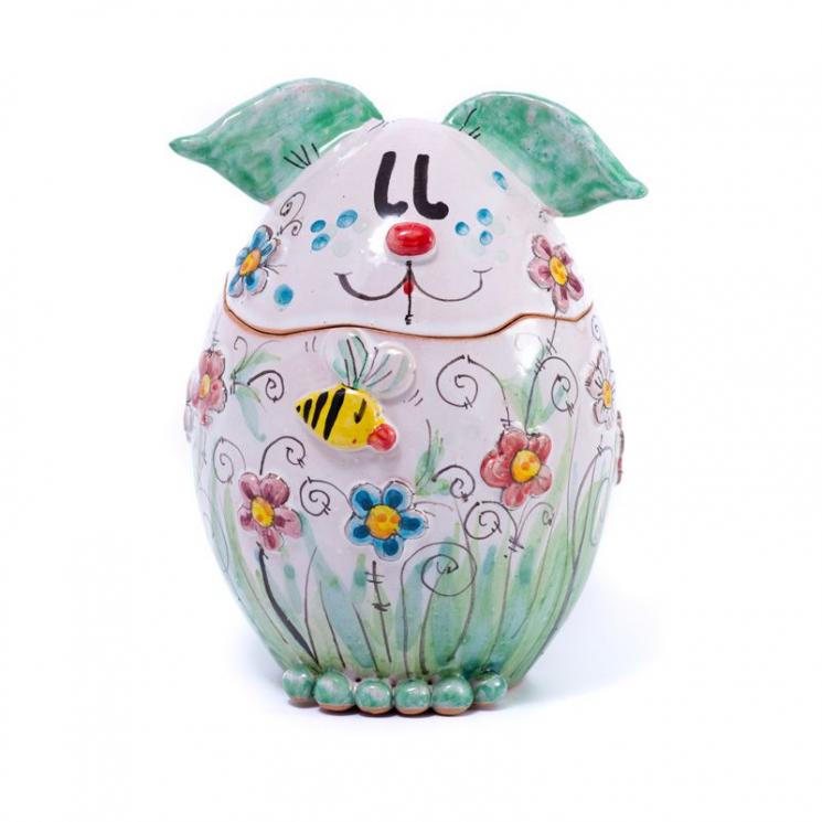 Яйце керамічне Великдень, декор Бджілки  - фото