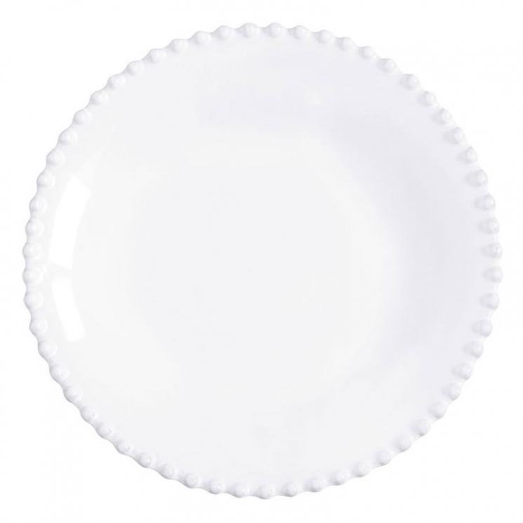 Тарілка для супу біла із міцної кераміки Pearl Costa Nova - фото