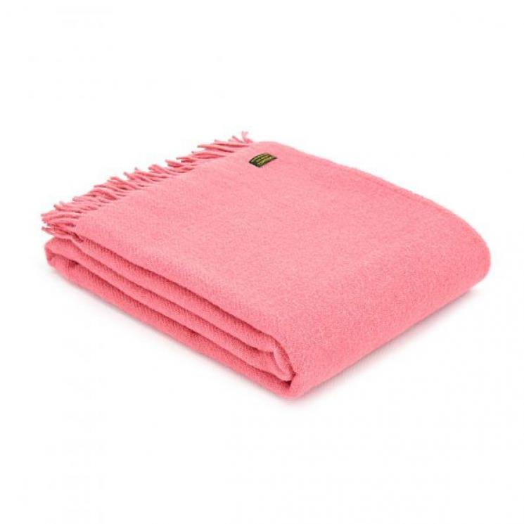 Плед Tweedmill Plain Weave Blossom 150×183 см рожевий Tweedmill - фото