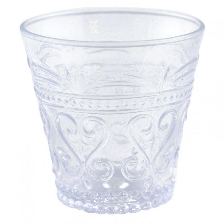 Склянка біла прозора зі скла з візерунком Zafferano - фото