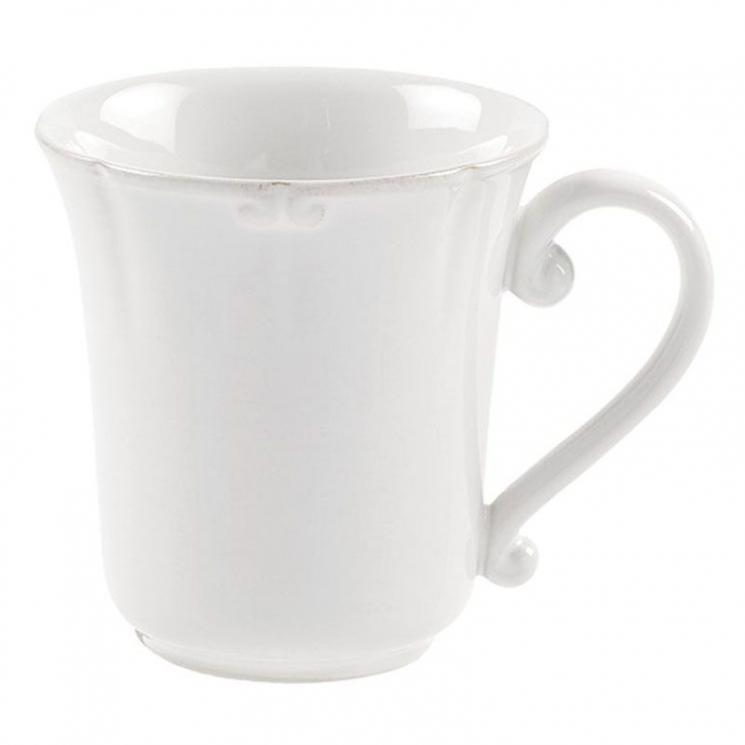 Витончена біла чашка з колекції вогнетривкої кераміки Barroco Costa Nova - фото