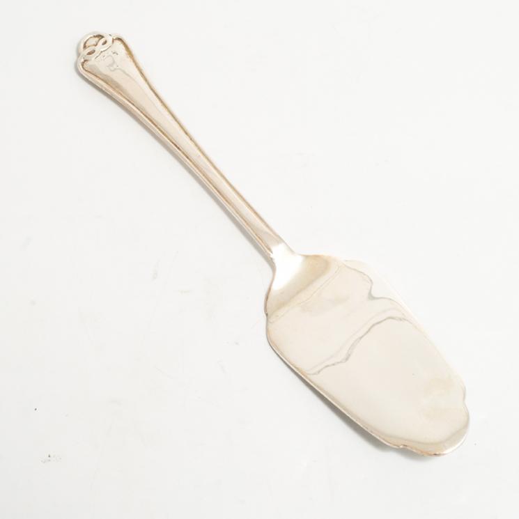 Срібна десертна лопатка у формі плоскої пелюстки Royal Family - фото
