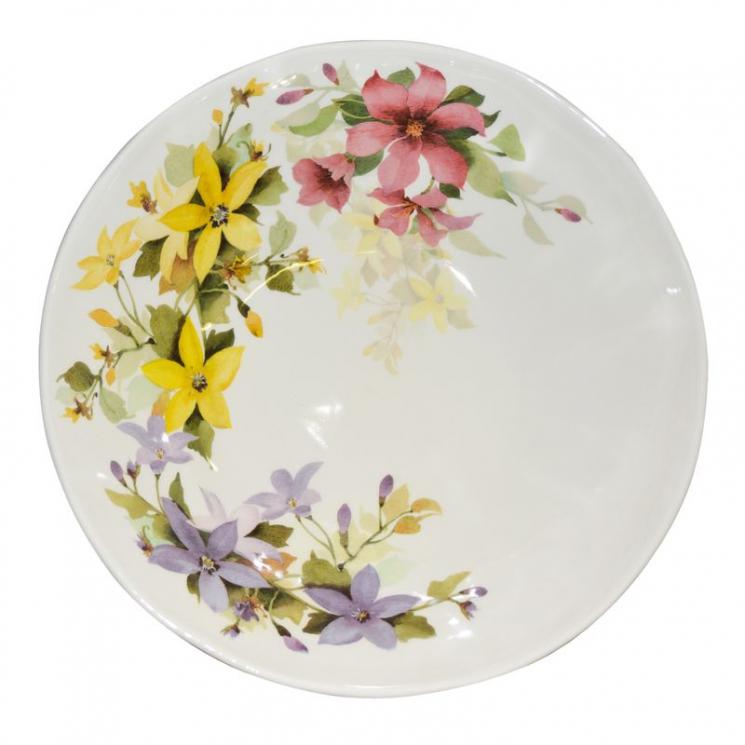 Керамічний салатник з малюнком у весняній тематиці «Квітковий настрій» Ceramica Cuore - фото