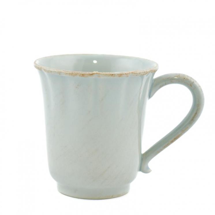 Бірюзова чайна чашка з вогнетривкої кераміки з рельєфною поверхнею Alentejo Costa Nova - фото