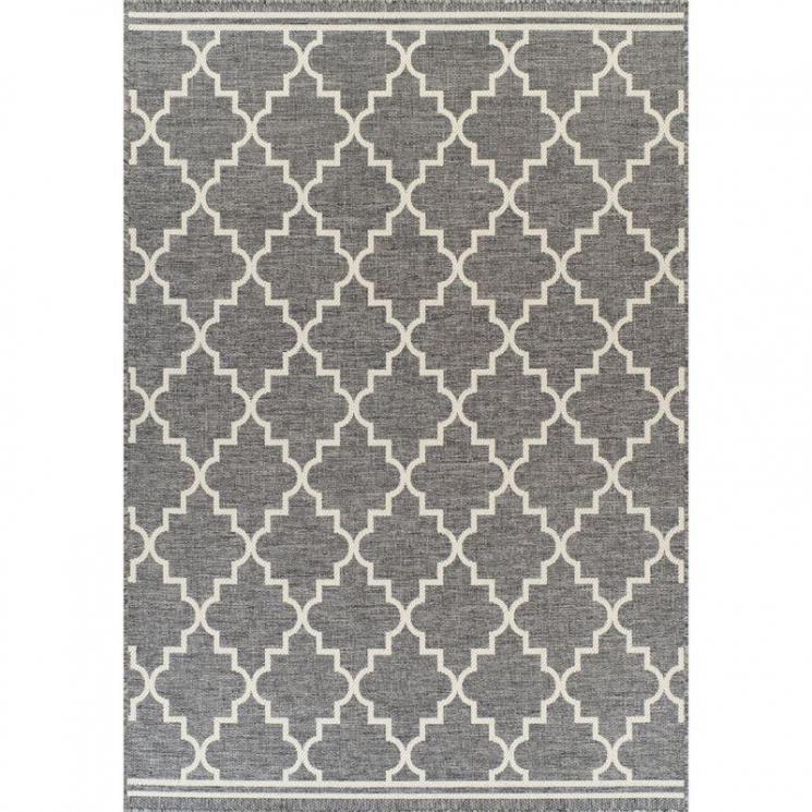 Килим для вулиці сірий з візерунком Sea SL Carpet - фото