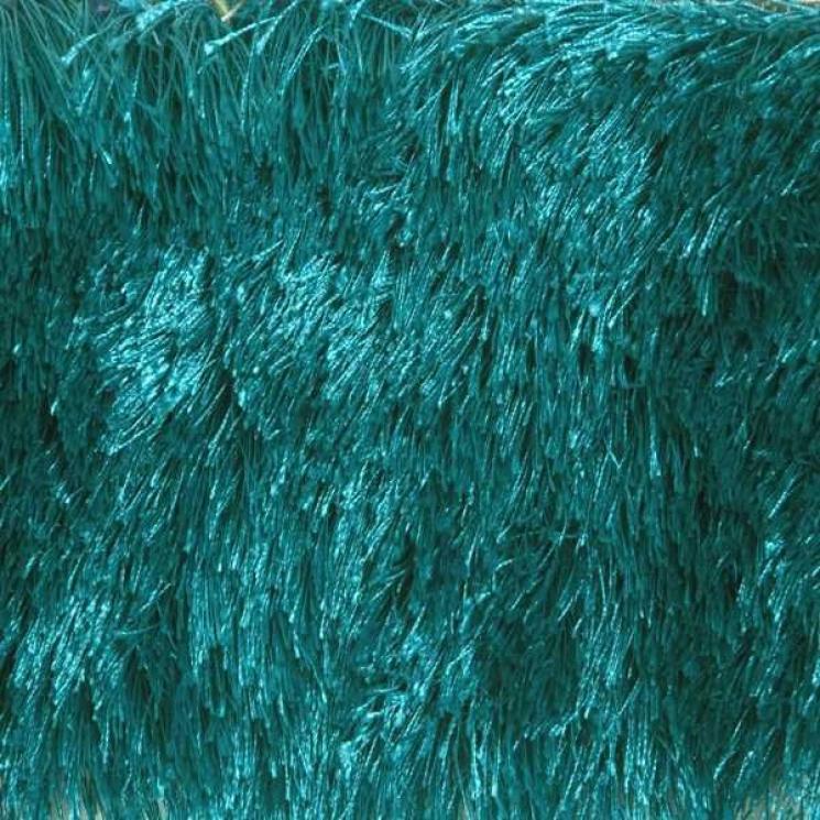 Бірюзовий м'який килим для дому Shaggy Fluo SL Carpet - фото