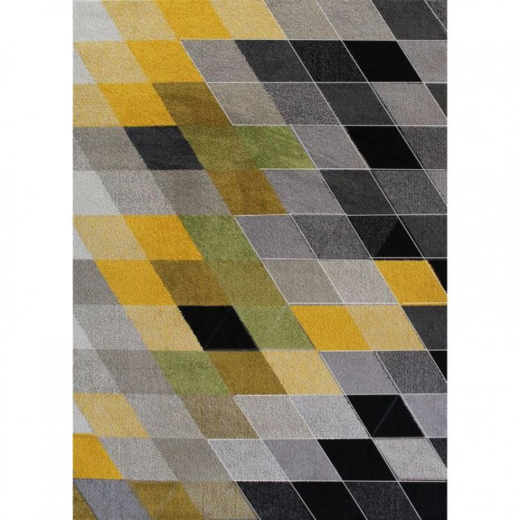 Різнокольоровий килим із ромбоподібним малюнком Spring SL Carpet - фото