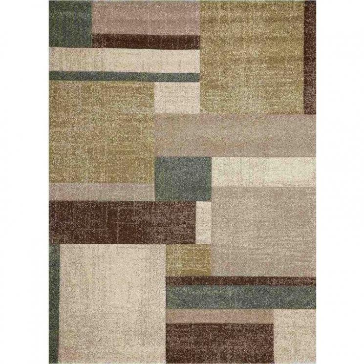 Різнокольоровий килим із простим геометричним малюнком Spring SL Carpet - фото