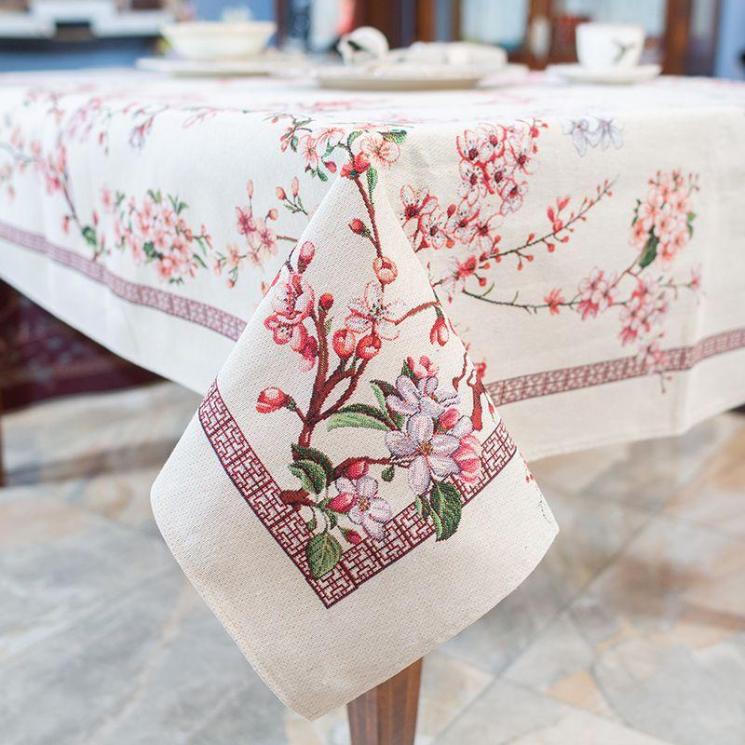 Колекція гобеленового текстилю з ніжним малюнком «Сакура» Villa Grazia - фото