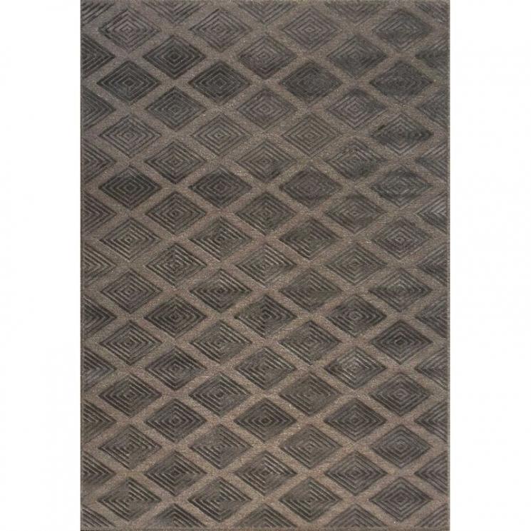 Коричневий вовняний килим з ефектом, що переливається Wool SL Carpet - фото