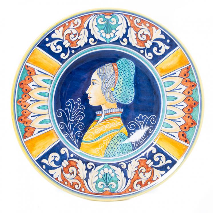 Декоративна тарілка із колекції художньої кераміки Museo Plate L´Antica Deruta - фото
