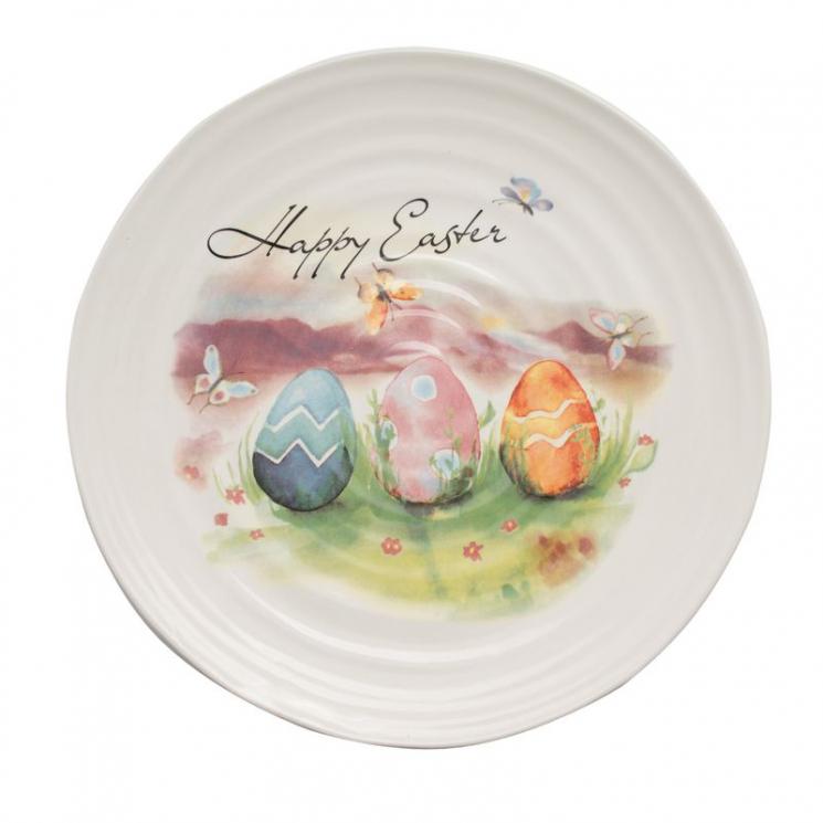 Велика таріль для пасхального сервування «Щасливого Великодня» Ceramica Cuore - фото