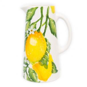 Глечик керамічний з фруктовим дизайном "Сонячний лимон"
