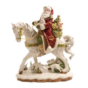 Статуетка Дід Мороз на коні