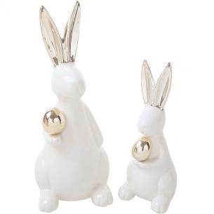 Статуетки пара кроликів Golden shine