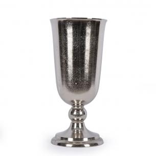 Невелика срібляста ваза із алюмінію у вигляді кубка Gros