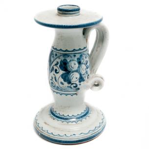 Керамічний свічник із візерунком синього кольору C.Leona