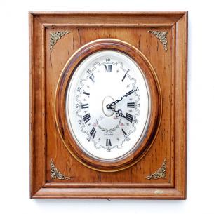 Настінний годинник з латунним візерунком під старовину