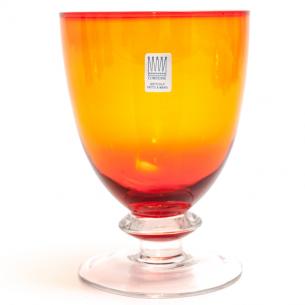 Набір із 6-ти оранжевих скляних келихів для вина Tahiti