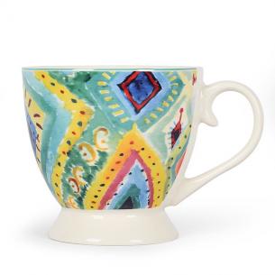Чашка чайна із різнокольоровим орнаментом Samba San Paulo