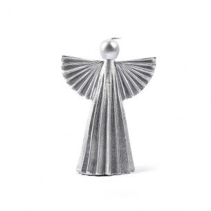 Свічка-ангел сріблястого кольору Maison