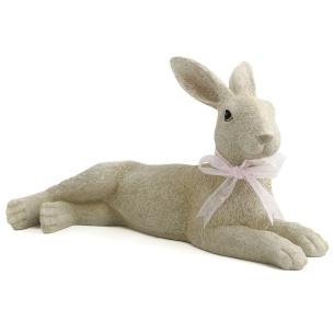 Пасхальна статуетка "Кролик з бантиком"
